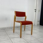 Set Van 4 Scandinavische Stoelen Kvist Denemarken thumbnail 7