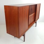 Vintage Deens Teak Houten Wandkast | Dressoir | Highboard thumbnail 12