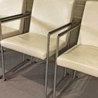 Set Van 4 Vintage Harvink Leren Eetkamerstoelen / Stoelen thumbnail 7