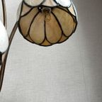 Antieke Art Nouveau Tiffany Lamp Waterlelie In Brons thumbnail 21