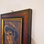 Cherry Jeffe Huldah Dame In Lijst Vintage thumbnail 6