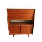 Vintage Wandkast/Secretaire Teak Fineer, Jaren '60/'70 thumbnail 2