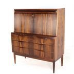 Erling Torvits Voor Klim Møbelfabrik Palissander Secretaire Bureau Kast Vintage Deens thumbnail 10