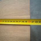 Salontafel Met Licht Eiken Met Zwart Metalen Frame (zware Uitvoering. thumbnail 11