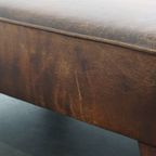 Geweldige, Uniek Grote En In Goede Staat Verkerende Hocker/ Salontafel Gemaakt Van Schapenleer thumbnail 4