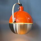 Oranje Mid Century Eyeball Wandlamp / Hengel Light thumbnail 2