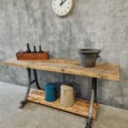 Industriële Tafel Sidetable Keukeneiland Bar 60 X 200 Cm thumbnail 12