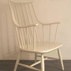 Nesto Fauteuil 1960 "Grandessa' Spijlenstoel Lena Larsson thumbnail 2