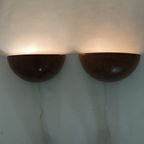 Set Of 2 Ceramic Wall Lights Sconce , 1970S thumbnail 3