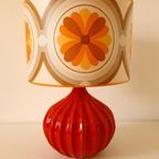Retro Schemerlamp Oranje Jaren 70 Stijl Lamp Retro Lamp thumbnail 2
