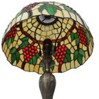 Art Deco Tiffany Stijl Tafellamp Met Organische Voet Jaren 70 thumbnail 6
