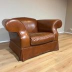 Chesterfield Look 3 Zits Bank + Fauteuil - Bruin - Leder thumbnail 22