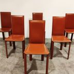 4 Designer Leather Chairs - De Couro Brazil 1980s thumbnail 2