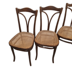 Thonet Eetkamerstoelen Met Webbing, Uit 1906 thumbnail 5