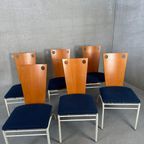 6X Vintage ‘Memphis’ Stoelen thumbnail 6