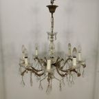 Vintage Glazen Hanglamp, Kroonluchter Lamp, Verlichting 803 thumbnail 5