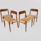 Model 75 Stoelen Van Möller Voor J.L. Möllers Möbelfabrik thumbnail 3