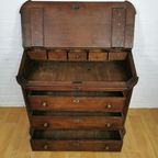 Antieke Franse Secretaire, Wandkast, Ladekast Bureau | Commode thumbnail 5