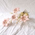 Vintage Franco Luco Murano Italië Messing Bloemen Wandlamp, Jaren '70 thumbnail 3
