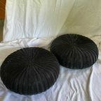 2 X IKEA - Hocker - Ottoman - Vintage - Kunststof - Zweden - 90s thumbnail 2