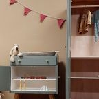 Vintage Commode Met Bladvergroter Groen thumbnail 5