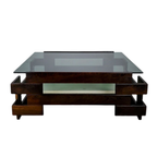 Sculpturale Mid Century Salontafel Wengè 1960S thumbnail 3