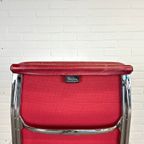 Vitra Ea 219 Bureaustoel In Rood Leer, Iconisch Vintage Eames Design thumbnail 10