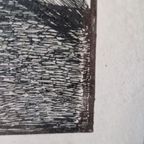 Antieke Pentekening In Lijst thumbnail 5