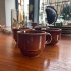 Vintage Brown Espresso Cups - Fina thumbnail 5