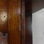 Wandkastje Met 1 Deurtje Met Spiegel Met Geslepen Glas En 1 Lade, Jaren 30 thumbnail 20