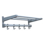 Aluminium Wand Kapstok – Jaren 70 - (mb43) thumbnail 7