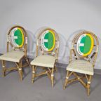 3 X Gasparucci Italo Ecc Antwerpen Tennis Chairs 1980S thumbnail 6