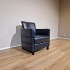 2X Gm Fauteuil - Blauw/Zwart - Leder - Design thumbnail 10