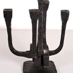 Brutalistische Metalen 5-Armige Kandelaar 71035 thumbnail 2
