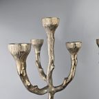 Set Van 2 Aluminium Kandelaars 52 Cm Hoog thumbnail 7