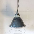 Emaille Fabriekslamp Zwart thumbnail 6