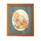 Vintage 3D Papier Kunst Romantiche Bloemenmandje thumbnail 2