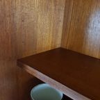 Vintage Deense Buffetkast | Wandkast Teak Fineer Keuken thumbnail 9