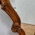 Vintage Hollywood Regency Goudkleurige Barok Rococo Spiegel Kuifspiegel 6 thumbnail 17