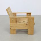 Dutch Lounge Chair In The Style Of Gerrit Rietveld, 1980S thumbnail 6