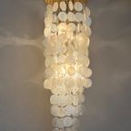 Capiz Schelpen Lamp Hanglamp Vintage 60’S Design Plafondlamp thumbnail 9