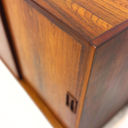 Mid Century Vintage Deens Palissander Kastje Met Schuifdeuren thumbnail 8