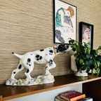 Grote Vintage Pointer Jacht Hond Keramiek thumbnail 11