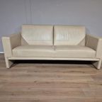 Leolux Trabacalo - Fauteuil - Crème - Leder - Design thumbnail 3