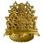 Antieke Messing Brievenhouder Servethouder thumbnail 5