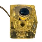 Peill & Putzler - Desk Lamp In Shape Of A Glass Cube - Space Age / (marked, Original Sticker) thumbnail 4