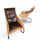 2 X Weighty Rattan Lounge Chair 1990s thumbnail 10