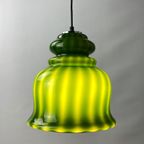 Rare Green Glass Pendant Light By Peill And Putzler 1960 thumbnail 3