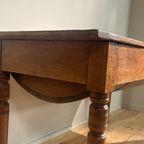 Antieke Petrin Tafel In Eikenhout Circa 1850 thumbnail 5