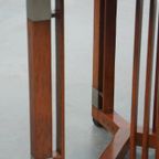 Mooie En In Goede Staat Verkerende Ronde Art Deco Schuitema Design Bijzet/ Salontafel thumbnail 5